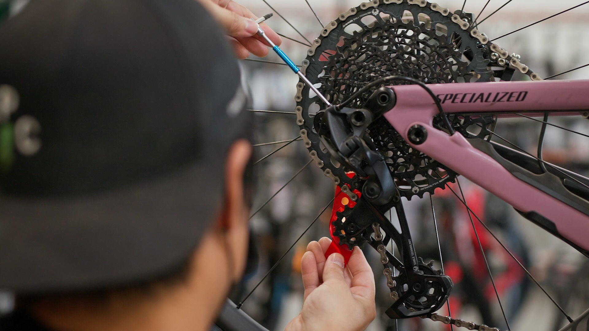 Sram rear derailleur clearance setup