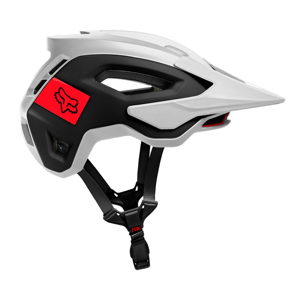 Fox Racing Speedframe Pro Bike Helmet Blocked Wh