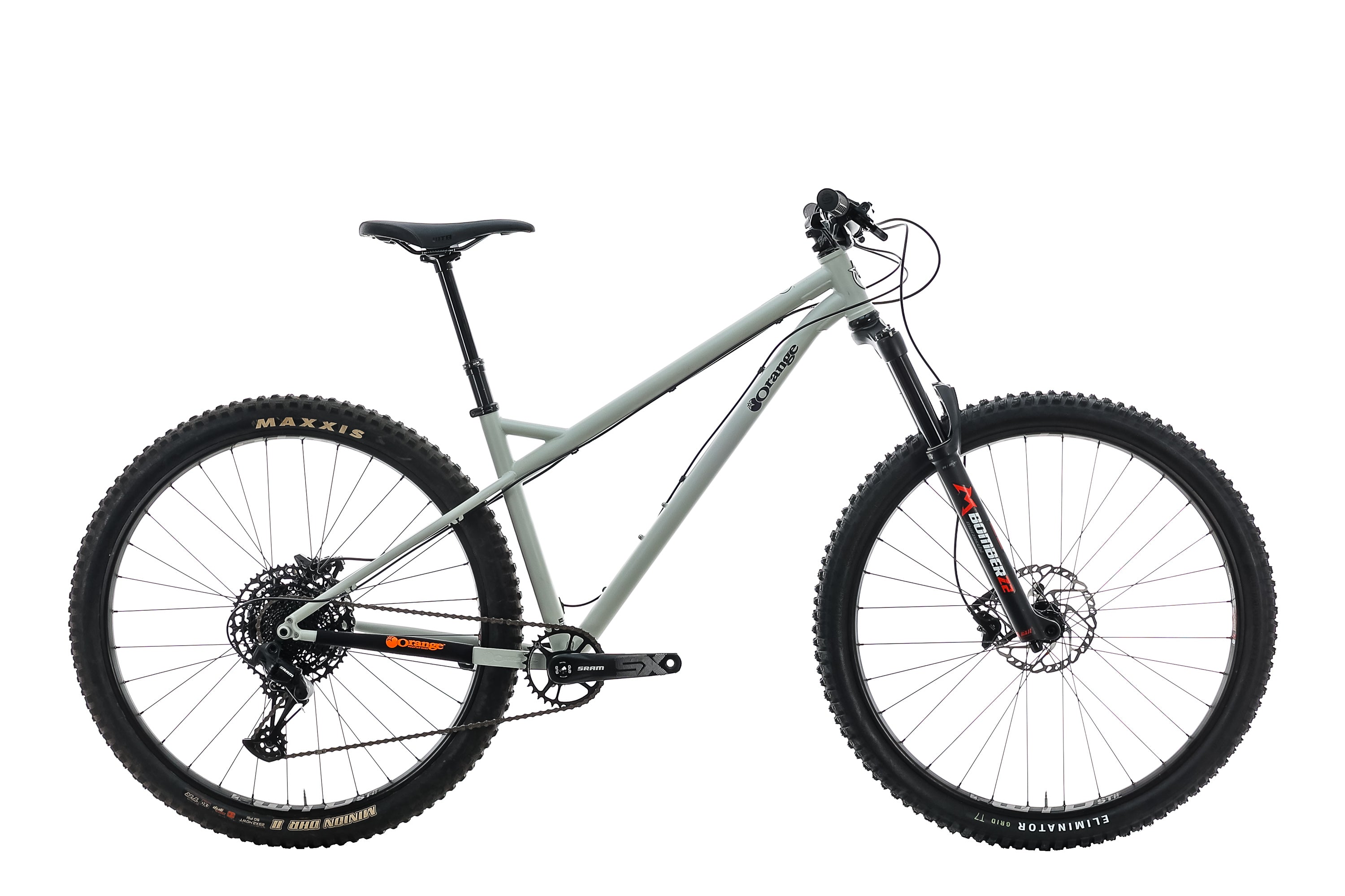 Orange p7 mountain discount bike for sale