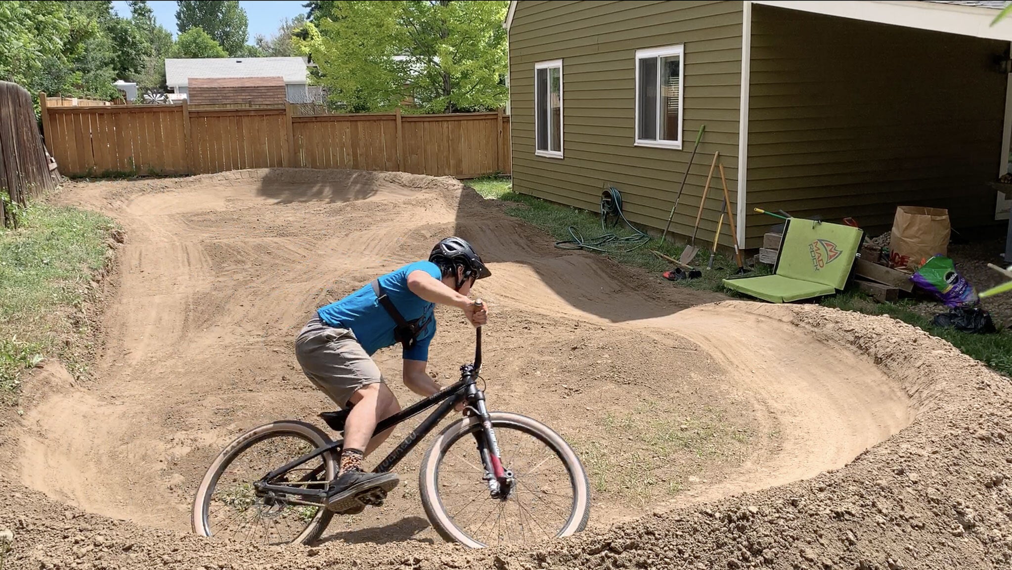 How to build a backyard pump track The Pro s Closet