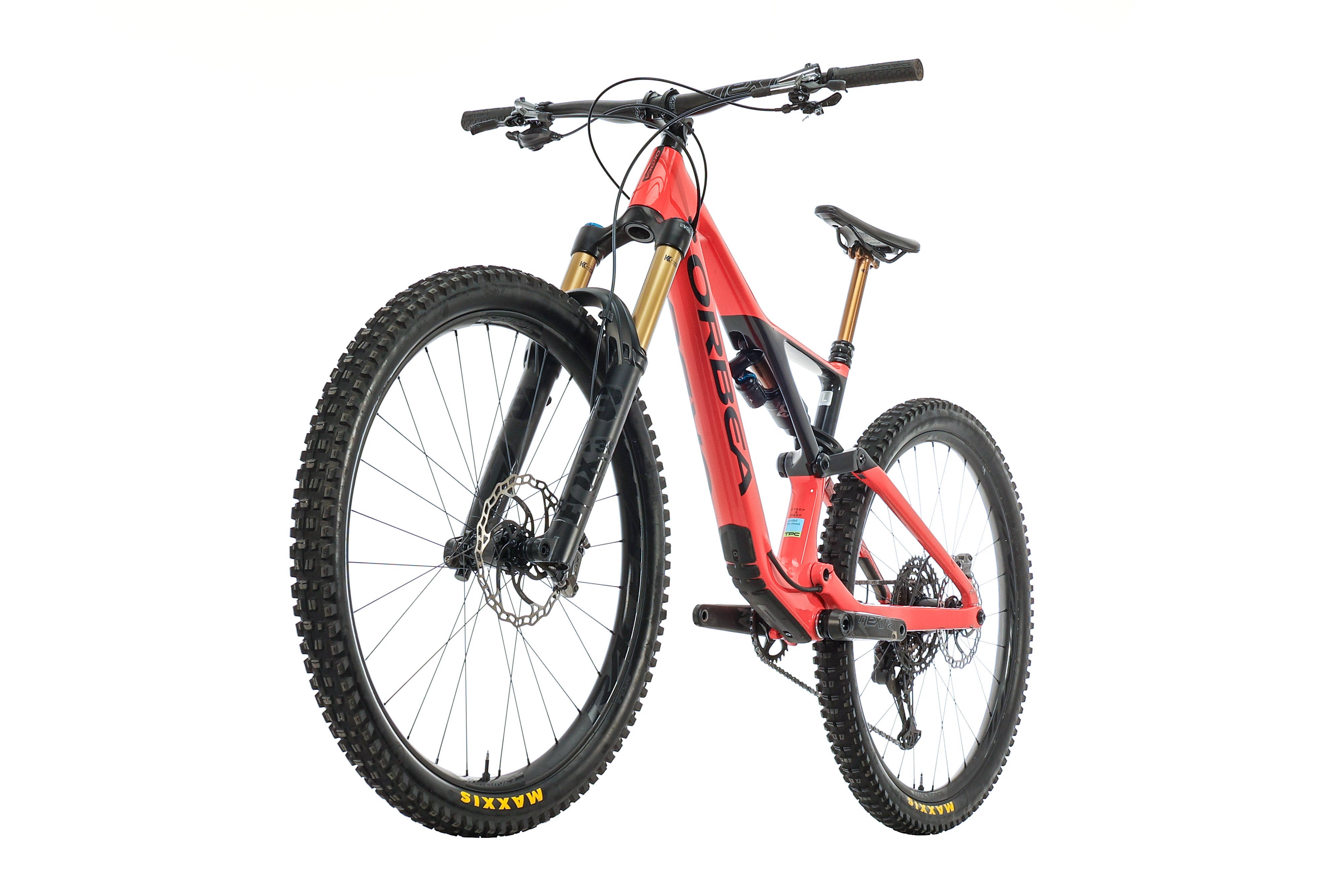 Red orbea mountain online bike