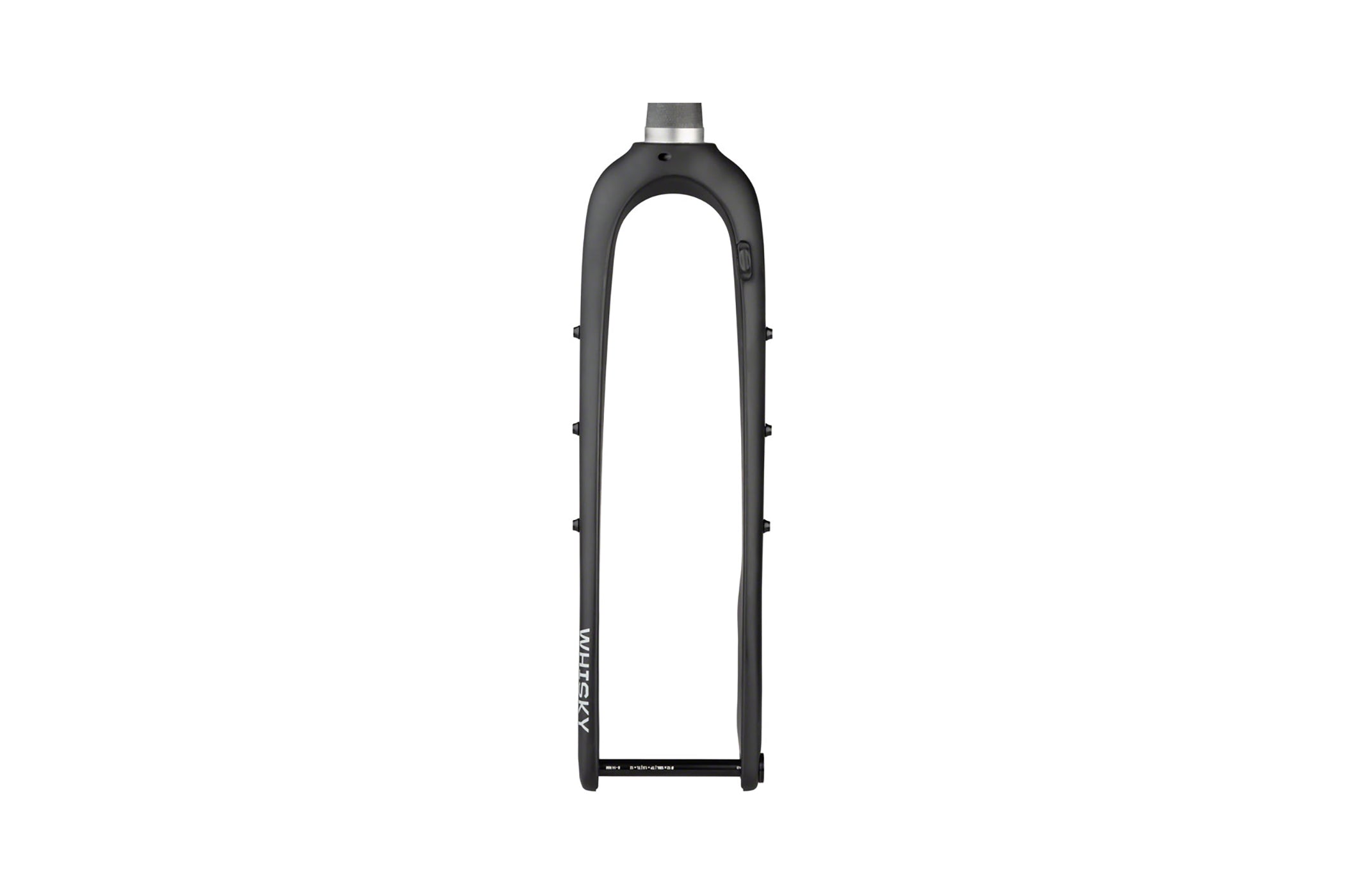 WHISKY No.9 MCX Gravel Fork 12x100mm Thru Axle Tapered Carbon Disc Black