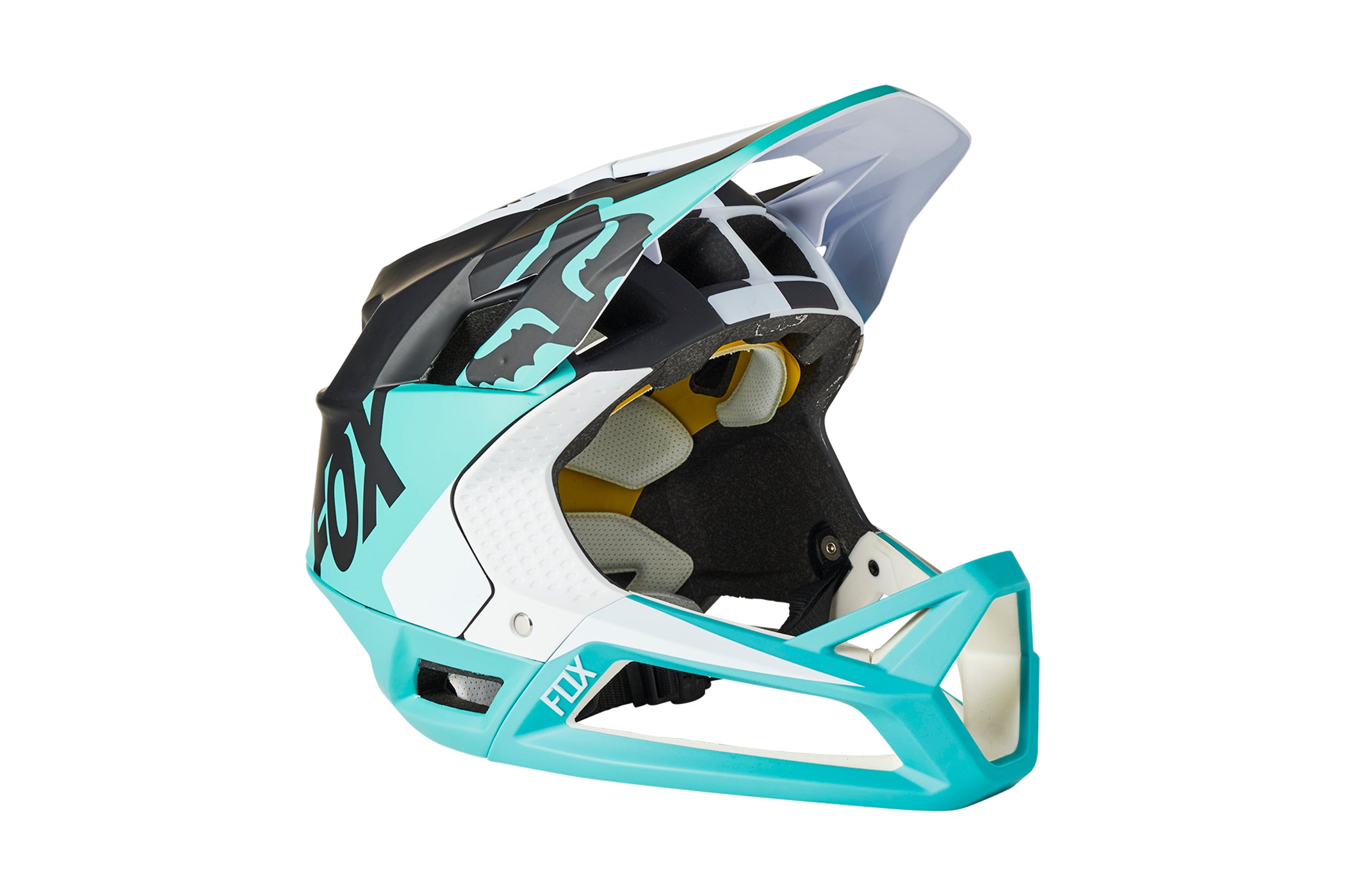 Fox Racing Proframe Bike Helmet Blocked Teal