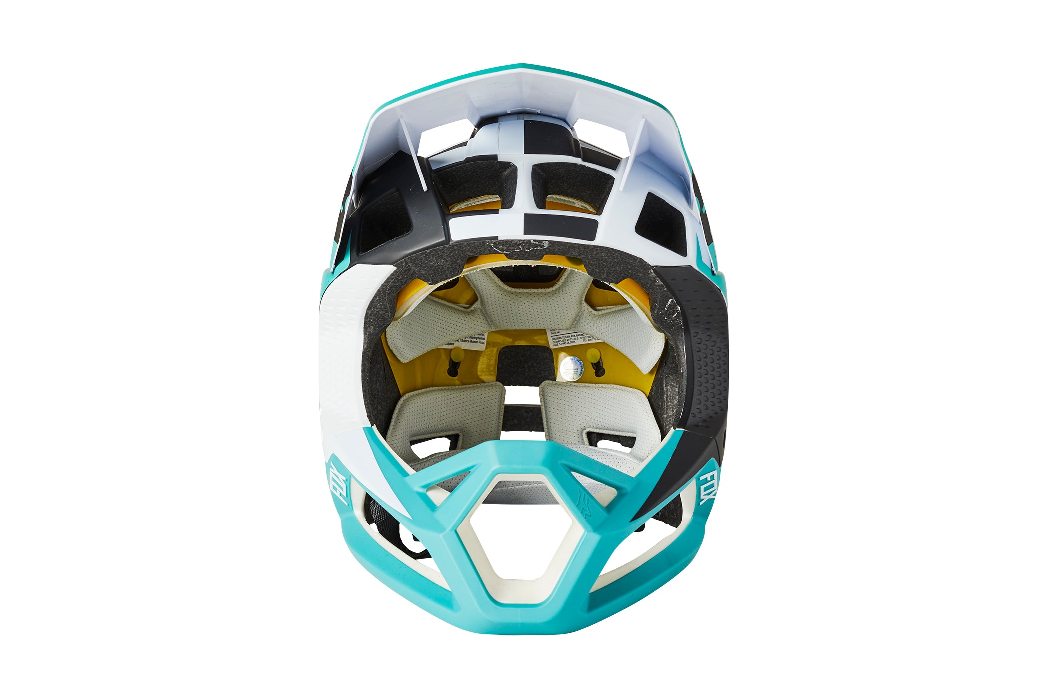 Fox Racing Proframe Bike Helmet Blocked Teal