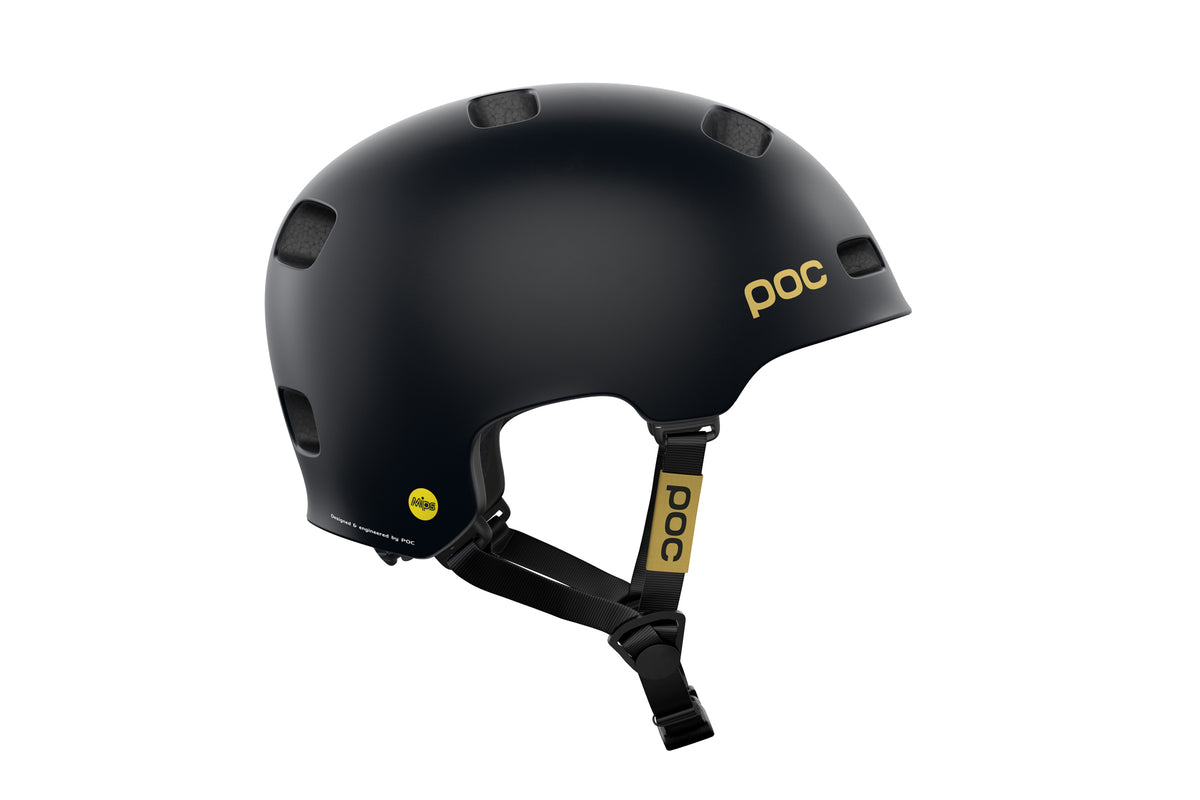 POC Crane MIPS Fabio Edition Helmet (Uranium Matte Black/Gold) (S