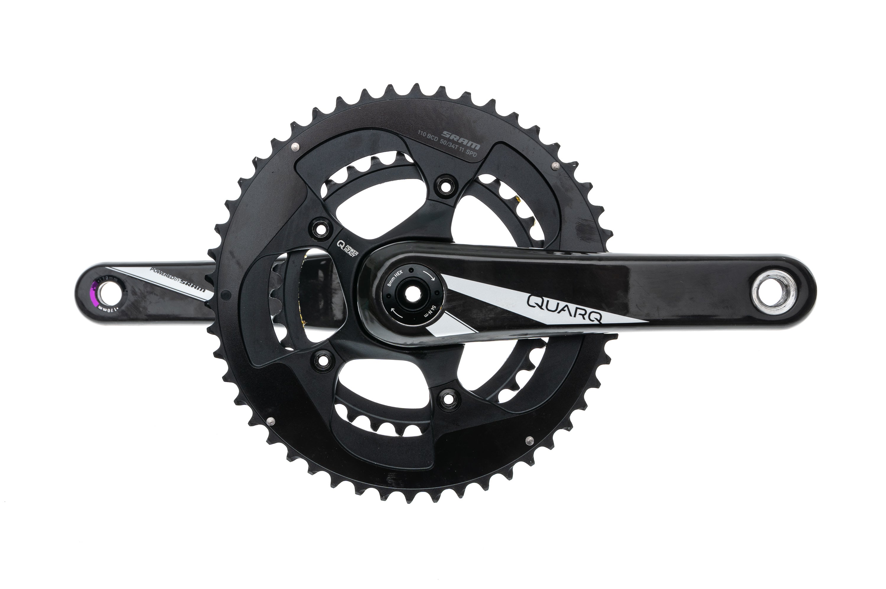 SRAM Quarq Power Meter Ready Crankset 11 Speed 170mm 50/34T 110mm BB30