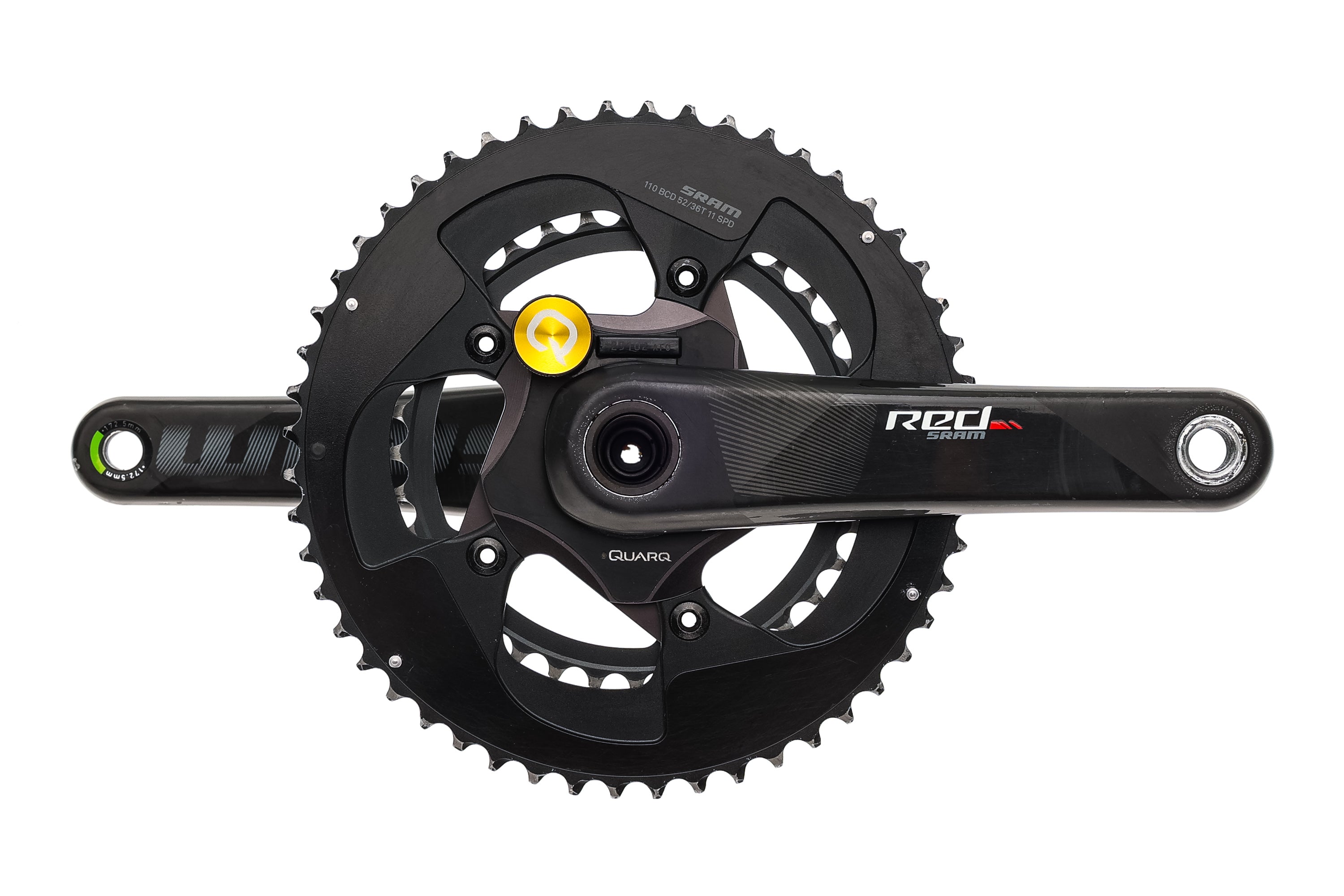 SRAM Red Quarq Power Meter Crankset 11 Speed 172.5mm 52/36T 110mm BCD GXP