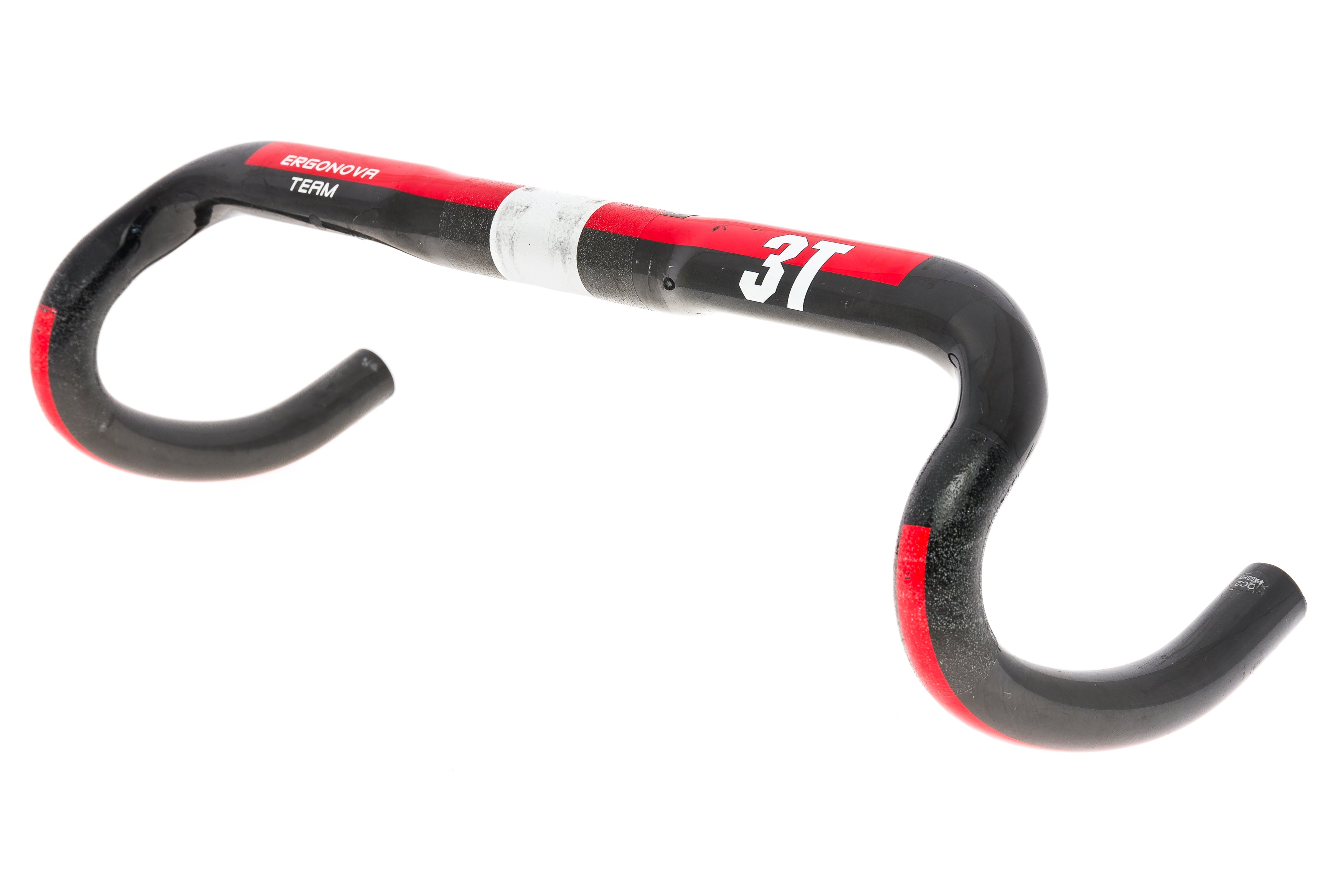 3T Ergonova Team Handlebar 31.8mm x 42cm Carbon Black/Red