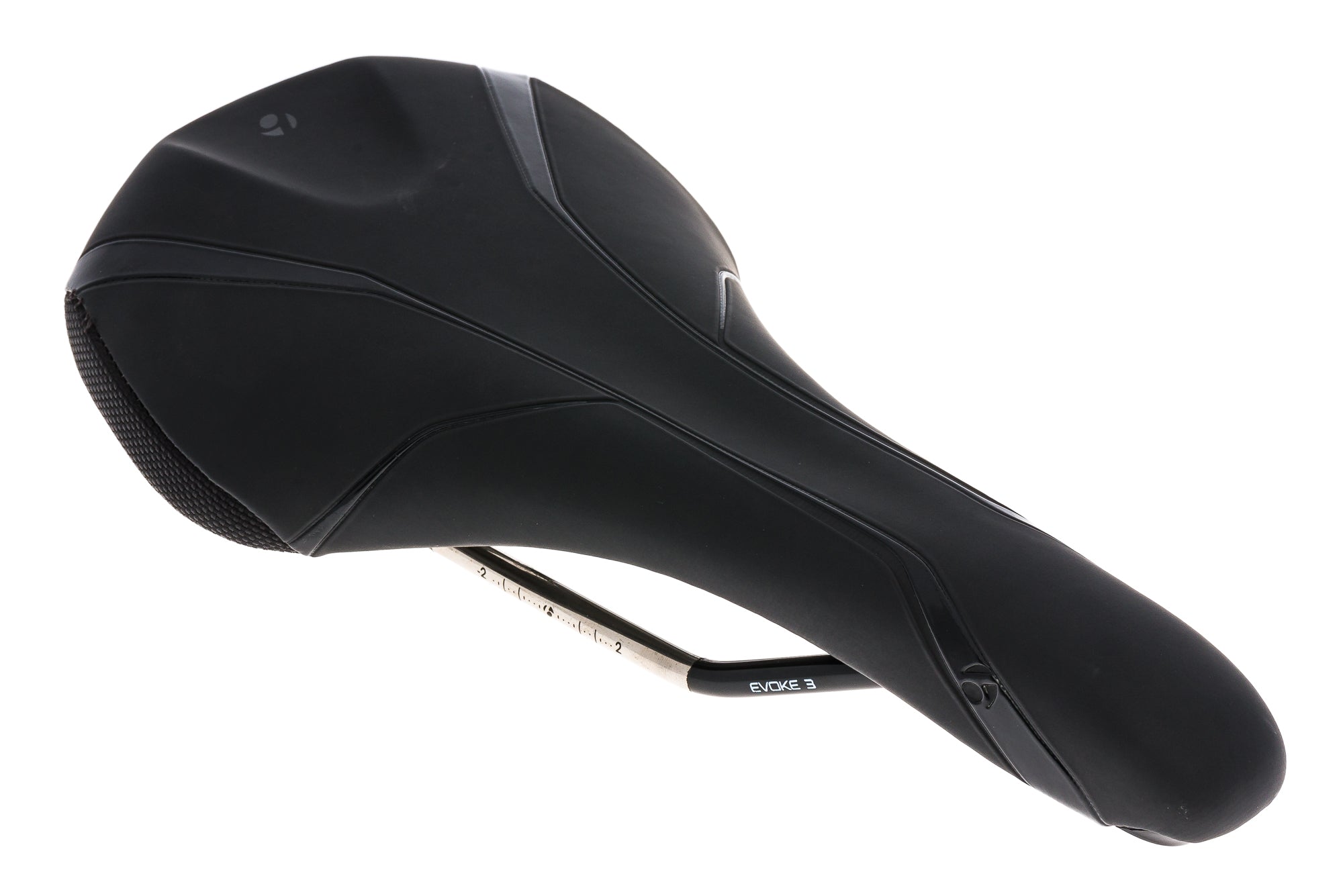 Bontrager Evoke 3 Saddle 142mm Titanium Rails Black