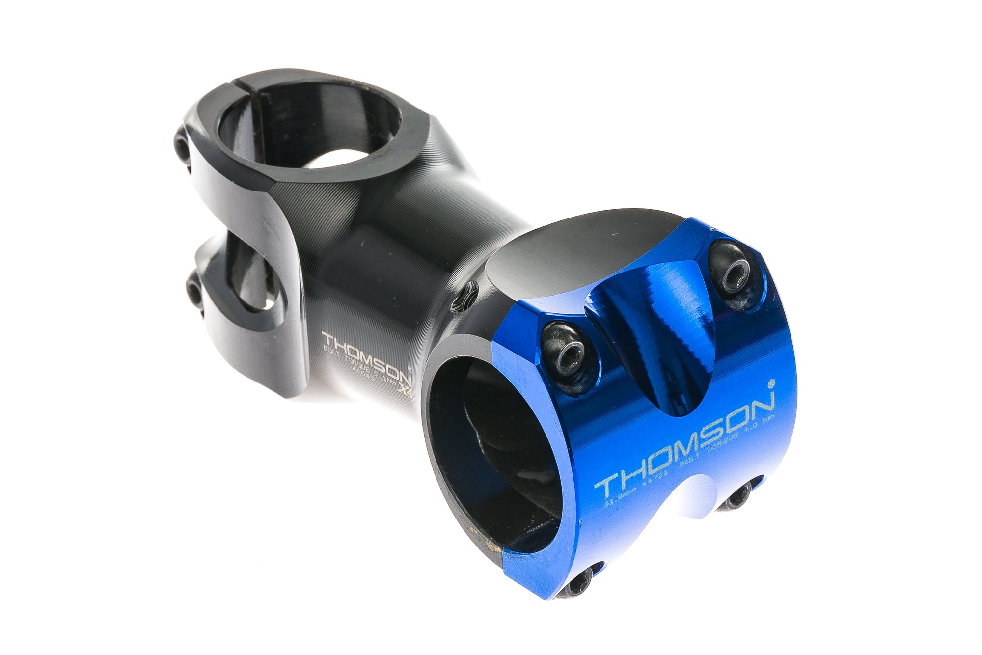 Thomson Elite X4 Aluminum Stem 31.8mm Clamp 70mm 0 Degree Black/Blue