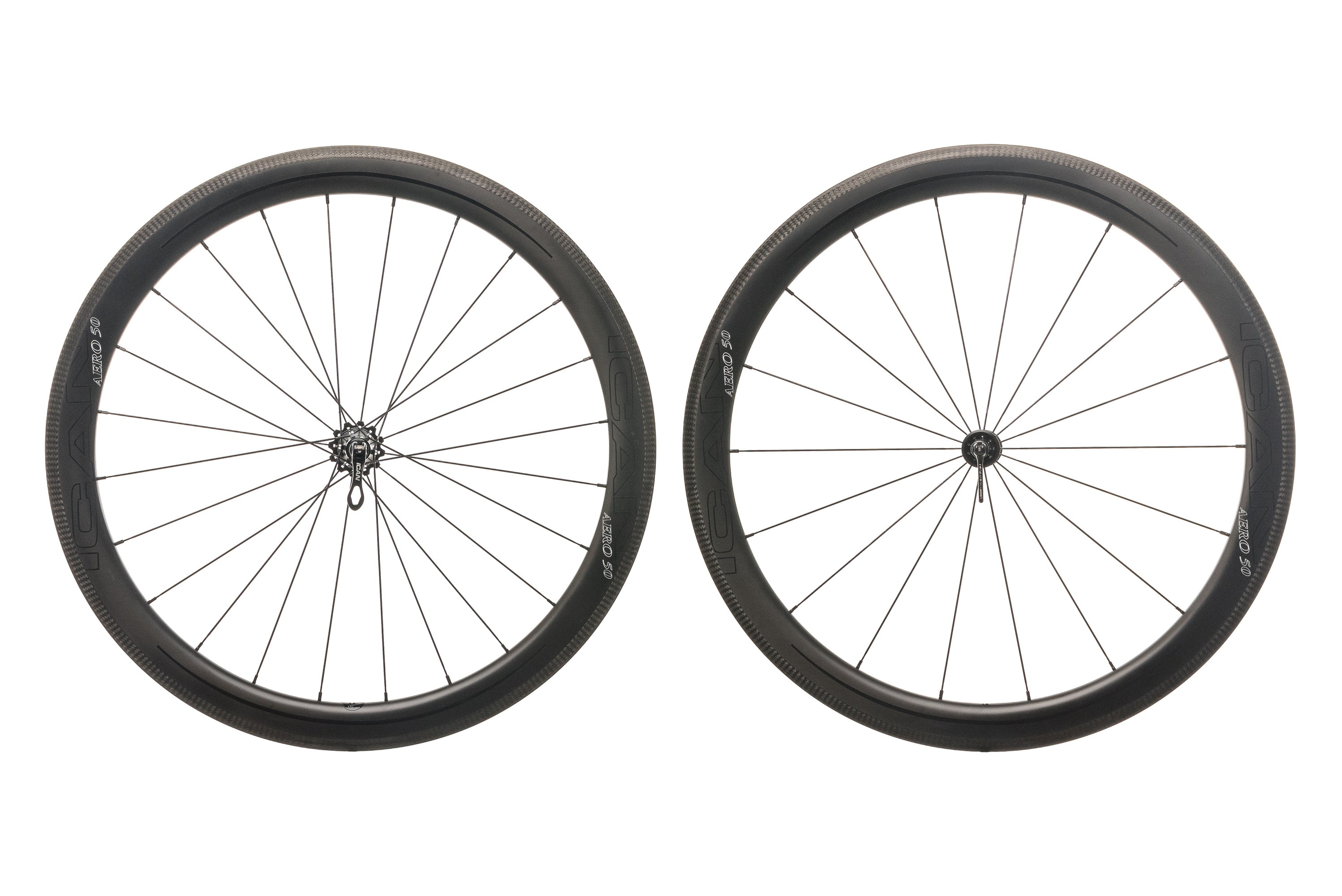 ICAN Aero 50 Carbon Clincher 700c Wheelset | The Pro's Closet